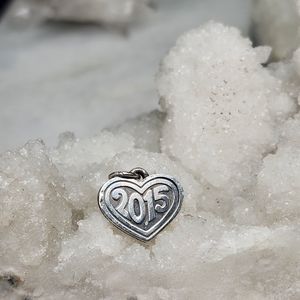 Retired James Avery 2015 925 Heart Pendant